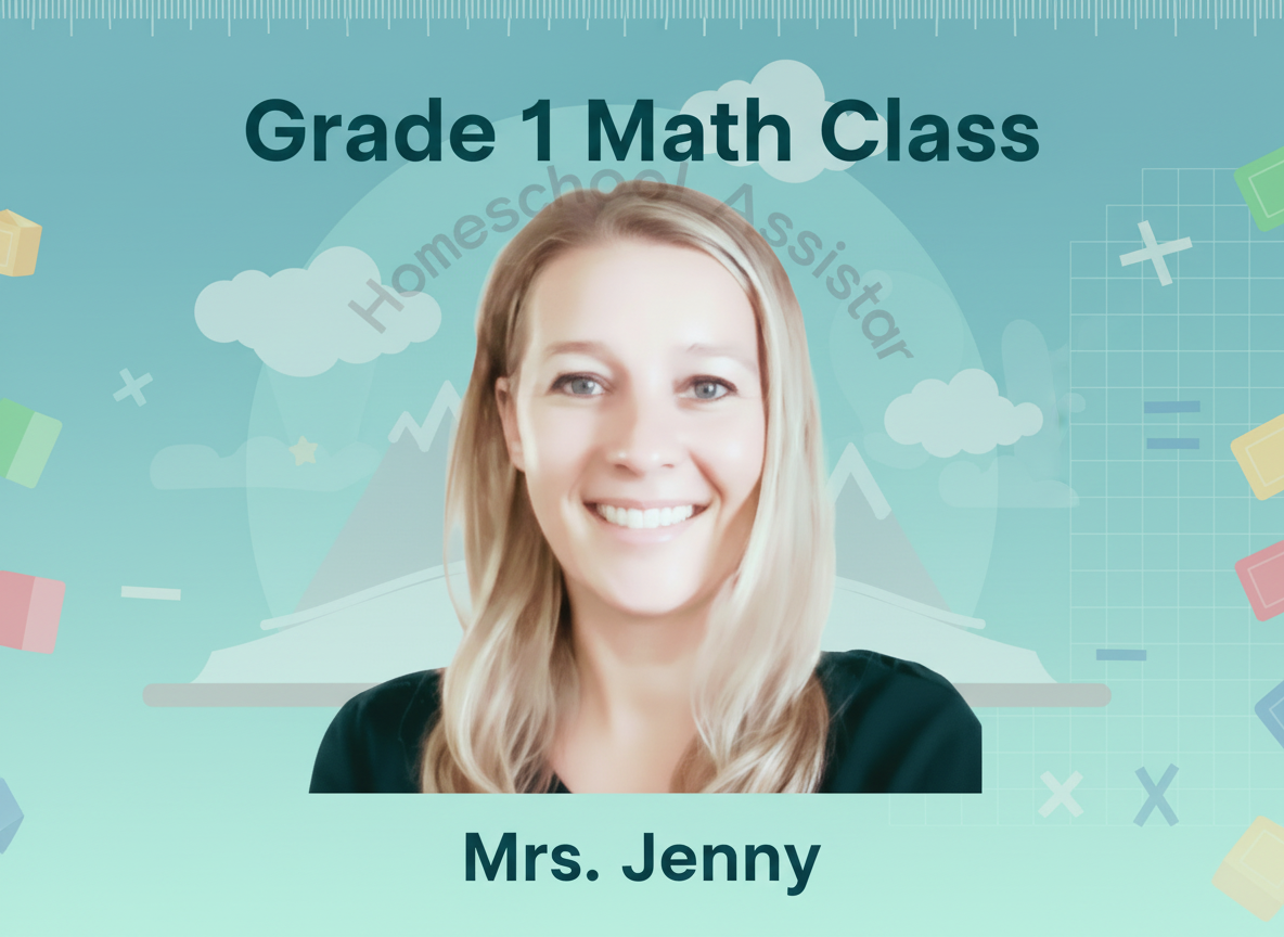 1st Grade Math class with Mrs. Jenny